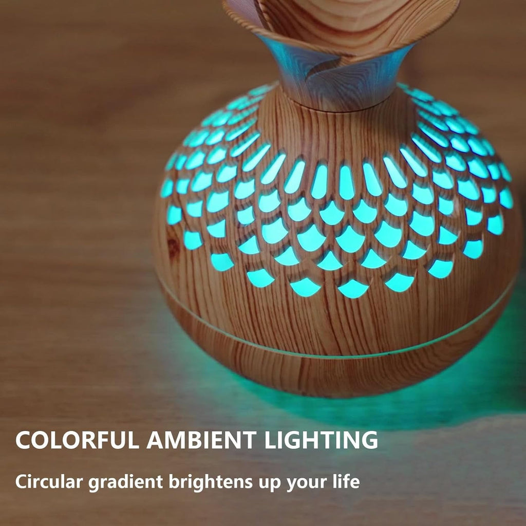 Transform Your Space with the Mini Cool Mist Humidifier - Perfect for Home & Office, 600 Sq Ft Coverage with Soothing Night Light